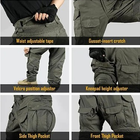 Мужские тактические штаны рип стоп со съемными наколенниками G3 Combat IDOGEAR, брюки армейские Rip Stop олива, 98532125-L - изображение 4