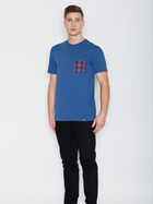T-shirt męski bawełniany Visent V002 S Niebieski (5902249100457) - obraz 4