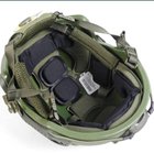 Підвісна система з захисними протиударними подушками для військового шолома Олива - зображення 7