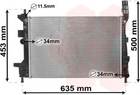 Радиатор охлаждения FORD FOCUS/TRANSIT (выр-во Van Wezel) Van Wezel (18002578)