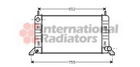 Радіатор охолодження FORD ESCORT / ORION(86-) (вир-во Van Wezel) Van Wezel (18002078)