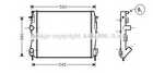 Радіатор, Система охолодження двигуна Ava (RT2309)