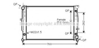 Радіатор охолодження двигуна AUDI A4 AT +/-AC 96-00 (Ava) Ava (AIA2125)