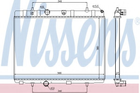 Радіатор CN C2(02-)1.6 HDI(+)[OE 1330.P8] Nissens (636007)