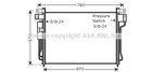 Радiатор охолодження NISSAN NAVARA / PATHFINDER 2005- (вир-во AVA) Ava (DNA5299D)