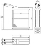 Радиатор обогрева салона NRF (52134)