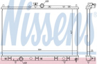 Радиатор охлаждения MITSUBISHI OUTLANDER (CU2, 5W) (03-) (выр-во Nissens) Nissens (628972)
