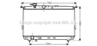 Радиатор охлаждения HYUNDAI SONATA IV (EF) (98-) (выр-во AVA) Ava (HY2106)