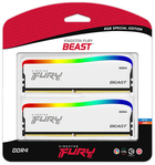 Оперативна пам'ять Kingston Fury DDR4-3200 16384MB PC4-25600 (Kit of 2x8192) Beast RGB Special Edition White (KF432C16BWAK2/16) - зображення 6