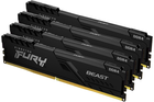 Оперативна пам'ять Kingston Fury DDR4-3200 65536MB PC4-25600 (Kit of 4x16384) Beast Black (KF432C16BBK4/64) - зображення 1