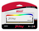 Оперативна пам'ять Kingston Fury DDR4-3600 8192MB PC4-28800 Beast RGB Special Edition White (KF436C17BWA/8) - зображення 6