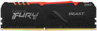 Pamięć Kingston Fury DDR4-2666 16384 MB PC4-21300 Beast RGB Black (KF426C16BBA/16) - obraz 1