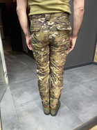 Штани тактичні флісові, розмір 3XL, Мультикам, утеплені штани для військових на флісі, тактичні штани - зображення 4