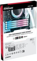 Оперативна пам'ять Kingston FURY DDR5-6000 32768MB PC5-48000 (Kit of 2x16384) Renegade RGB 1Rx8 White (KF560C32RWAK2-32) - зображення 6