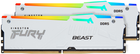 Pamięć Kingston Fury DDR5-6000 65536MB PC5-48000 (Kit of 2x32768) Beast AM5 RGB White (KF560C36BWEAK2-64) - obraz 2