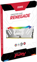 Оперативна пам'ять Kingston FURY DDR5-6000 65536MB PC5-48000 (Kit of 2x32768) Renegade RGB 2Rx8 White (KF560C32RWAK2-64) - зображення 5