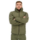 Зимова тактична куртка Eagle Soft Shell WJ-17 із флісом Green Olive XXL - зображення 4