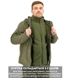 Зимова тактична куртка Eagle Soft Shell WJ-17 з флісом Green Olive 4XL - зображення 6