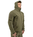 Зимова тактична куртка Eagle Soft Shell WJ-17 з флісом Green Olive XL - зображення 9