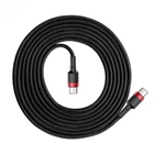 Кабель зарядный Baseus Cafule Type-C to Type-C 3A QC3.0 PD 2.0 2 м Black/Red (YM0371)