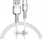 Кабель зарядный Baseus USB Cable to USB-C Cafule Metal Data Type-C 66W 1 м White (CAKF000102)