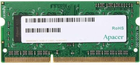 Оперативна пам'ять Apacer SODIMM DDR3-1600 8192MB PC3-12800 (DV.08G2K.KAM) - зображення 1