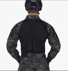 Тактична армійська бойова сорочка зсу з налокітниками убакс IDOGEAR G3 Combat, чорний мультикам, 96358652-S - зображення 3