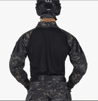 Тактична бойова армійська сорочка зсу з налокітниками убакс IDOGEAR G3 Combat, чорний мультикам, 96358652-L - зображення 3