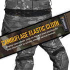 Чоловічі тактичні штани multicam з наколінниками G3 Combat IDOGEAR, штани камуфляж Rip Stop чорний мультикам, 6933451-M - зображення 7