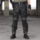 Мужские тактические штаны multicam с наколенниками G3 Combat IDOGEAR, брюки камуфляж Rip Stop черный мультикам, 6933451-L - изображение 4