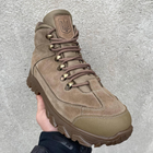 Ботинки военные, полуботы койот натуральная кожа и мех тактическая обувь 47 - изображение 4