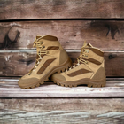 Зимові черевики військові, полуботи койот тактичне взуття нубук 43 - зображення 3