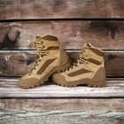Зимові черевики військові, полуботи койот тактичне взуття нубук 36 - зображення 3