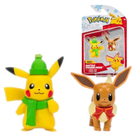 Zestaw Jazwares Holiday Pikachu #4 and Holiday Eevee #1 2 szt (191726440659) - obraz 1