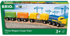 Lokomotywa Brio Pociąg towarowy World z trzema wagonami 7 elementów (7312350339826) - obraz 2