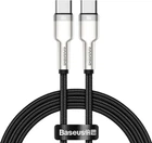 Кабель Baseus Cafule Series Metal Data Cable Type-C to Type-C 100W 2m CATJK-D01 Black