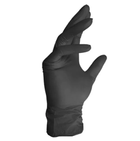 Перчатки нитриловые одноразовые (черные), размер M - изображение 2