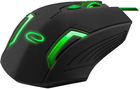 Mysz Esperanza MX205 Fighter USB Black/Green (5901299925539) - obraz 2