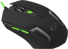 Mysz Esperanza MX205 Fighter USB Black/Green (5901299925539) - obraz 3