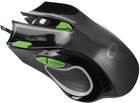 Миша Esperanza MX401 Hawk USB Black/Green (5901299925423) - зображення 3