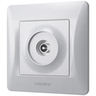 Телевізійна розетка TV VIDEX BINERA VF-BNSK1TVME-SS срібляста