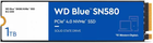 Dysk SSD Western Digital Blue SN580 NVMe 1TB M.2 2280 PCIe 4.0 x4 3D NAND (TLC) (WDS100T3B0E)