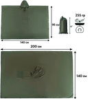 Водонепроникний дощовик (пончо) з капюшоном і кишенею E-Tac CS-YY02 Green - зображення 5