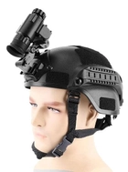 Монокуляр нічного бачення з компасом і кріпленням на шолом NVG10 Luxun Чорний - изображение 9