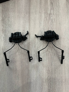 Крепление для наушников чебурашка на шлем с рейкой Койот - изображение 7