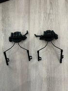 Крепление для наушников чебурашка чебурашка на шлем с рейкой Черный - изображение 1
