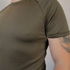 Армійська футболка з Coolpass військова (3ХL) однотонна базова тактична олива - зображення 5
