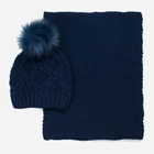 Комплект (шапка + шарф) жіночий Art Of Polo cz18809 One Size Темно-синій (5902021125210) - зображення 1