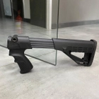 Приклад із трубою для помпових рушниць DLG Tactical TBS Solid DLG-083, Com Spec, колір – Чорний (244429) - зображення 5