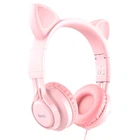 Навушники HOCO W36 Cat ear Рожевий